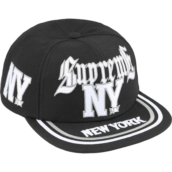 Supreme New York 6-Panel - Black (front)