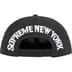 Supreme New York 6-Panel - Black (front)