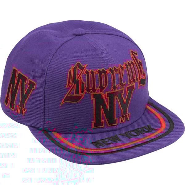 Supreme New York 6-Panel - Purple (front)