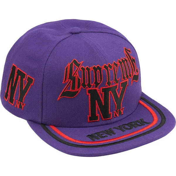 Supreme New York 6-Panel - Purple (front)