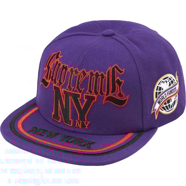 Supreme New York 6-Panel - Purple (front)