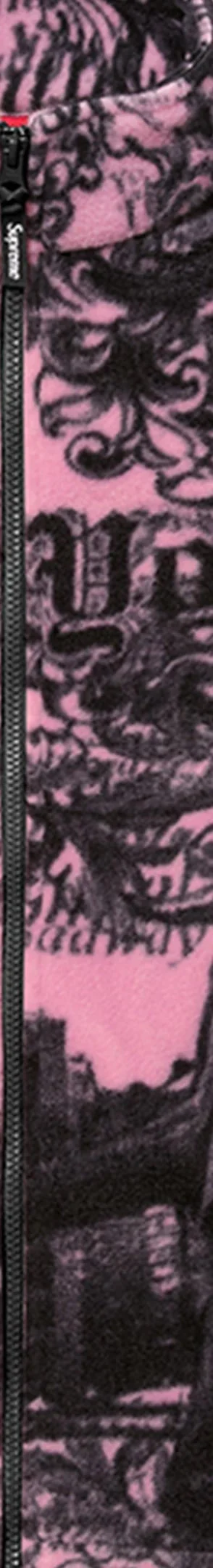 Supreme New York Fleece Jacket - Pink (front)