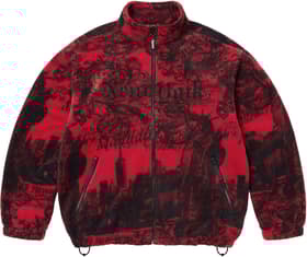 Supreme New York Fleece Jacket Red