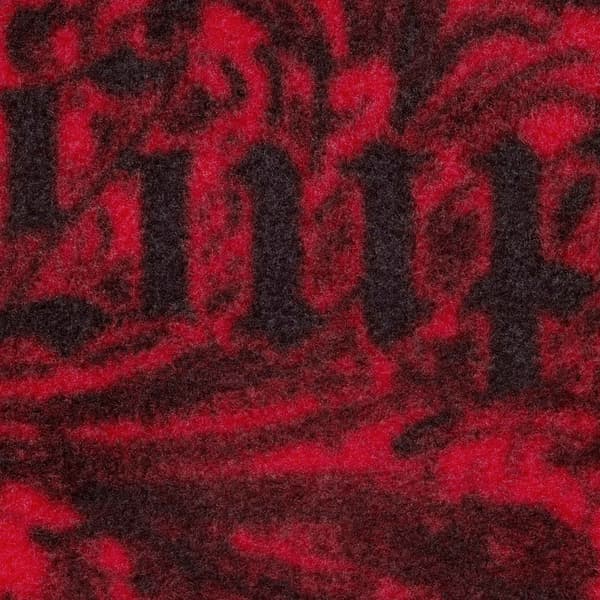 Supreme New York Fleece Jacket - Red (front)