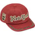 Supreme New York Leather 6-Panel - Red (front)
