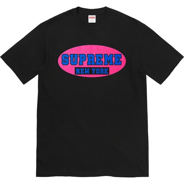 Supreme New York Tee - Black (front)