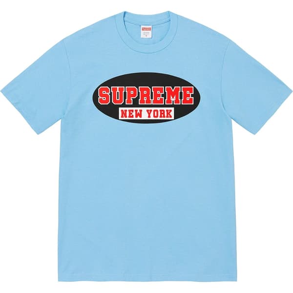 Supreme New York Tee - Bright Blue (front)