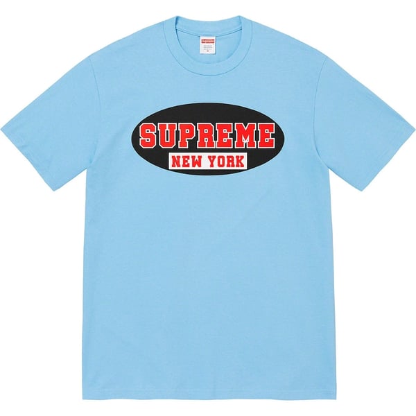 Supreme New York Tee - Bright Blue (front)
