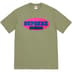 Supreme New York Tee - Light Olive (front)