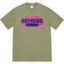 Supreme New York Tee - Light Olive (front)