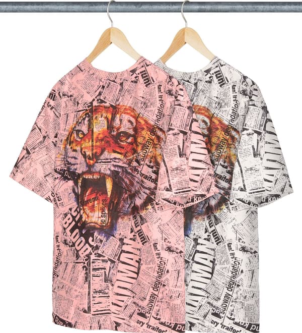 Supreme Newspaper S/S Top - Product Image