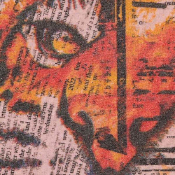 Supreme Newspaper S/S Top - Pink (front)