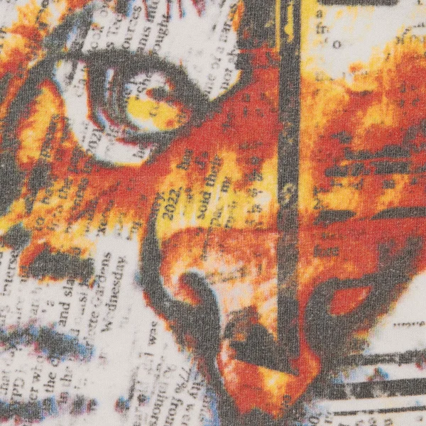 Supreme Newspaper S/S Top - White (front)