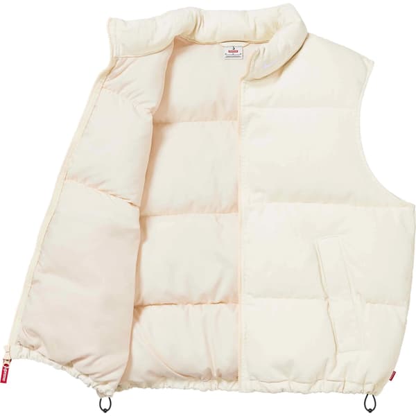 Supreme Nike Denim Puffer Vest - Natural (front)