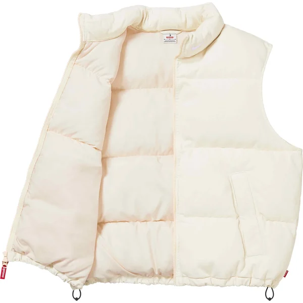 Supreme Nike Denim Puffer Vest - Natural (front)