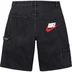 Supreme Nike Denim Short - Black (front)