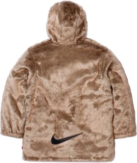 Supreme®/Nike® Faux Fur Reversible Parka Black