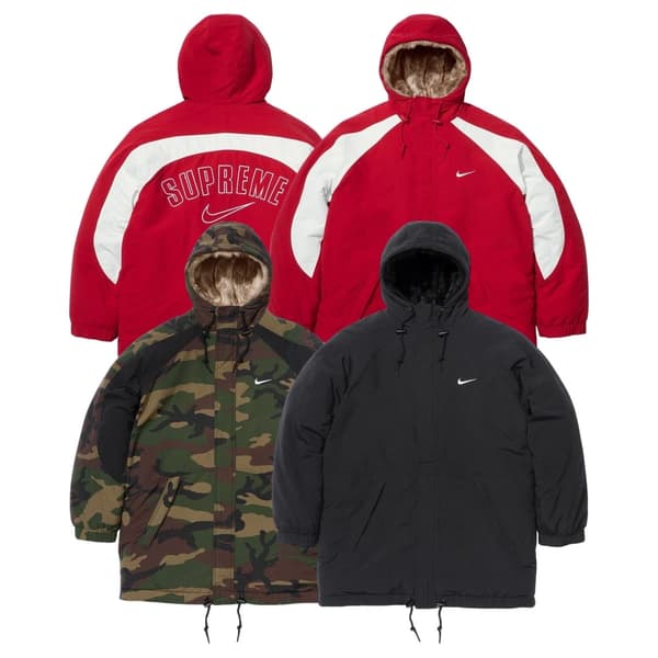 Supreme®/Nike® Faux Fur Reversible Parka - Product Image