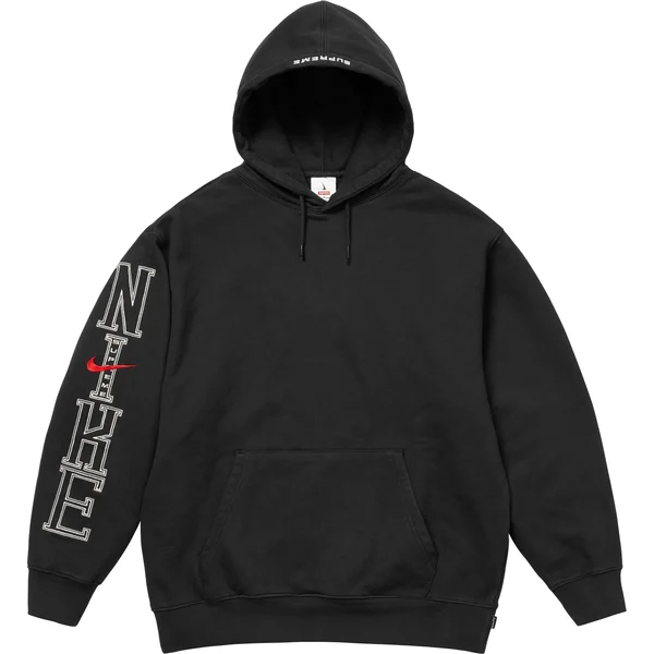 Supreme Nike Hooded Sweatshirt - Black (front)
