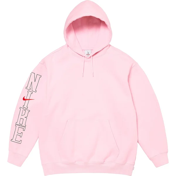 Supreme Nike Hooded Sweatshirt - Light Pink (front)