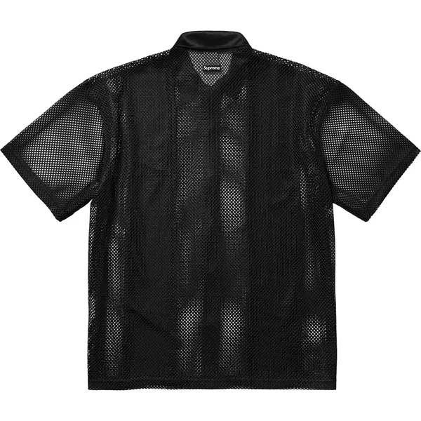 Supreme Nike Mesh S/S Shirt - Black (front)