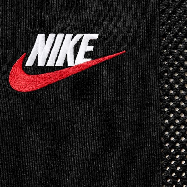 Supreme Nike Mesh S/S Shirt - Black (front)