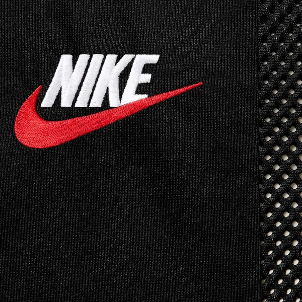 Supreme Nike Mesh S/S Shirt - Black (front)