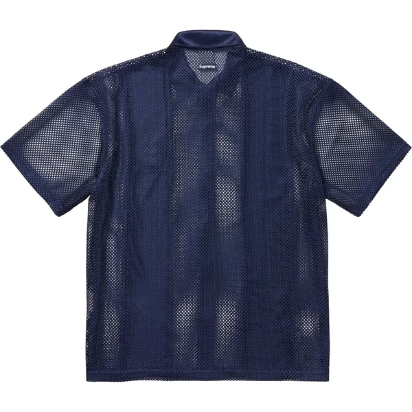 Supreme Nike Mesh S/S Shirt - Navy (front)