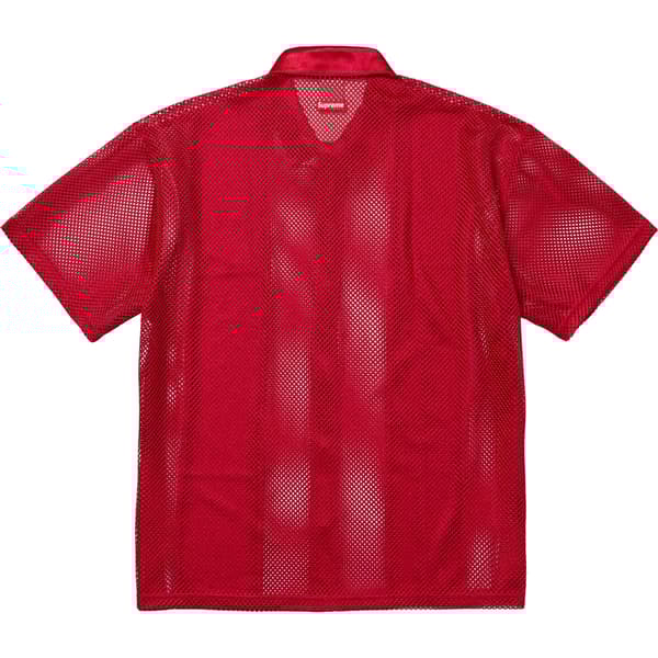 Supreme Nike Mesh S/S Shirt - Red (front)