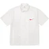 Supreme Nike Mesh S/S Shirt - White (front)
