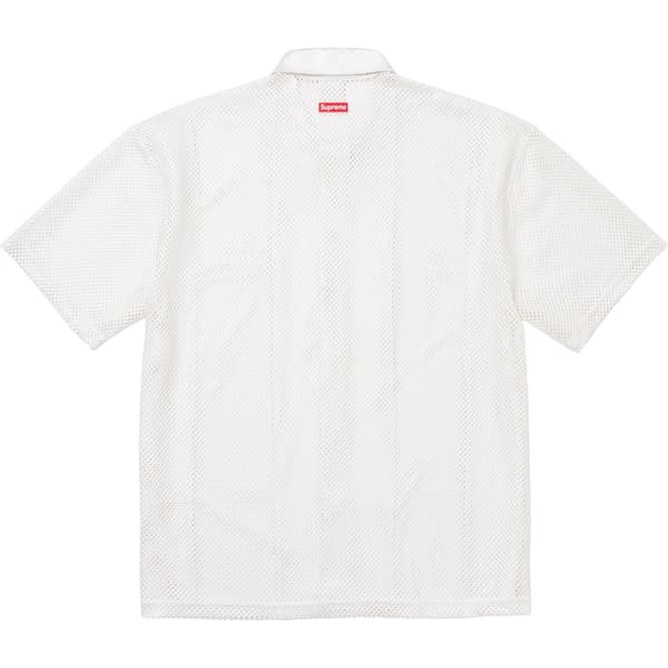 Supreme Nike Mesh S/S Shirt - White (front)