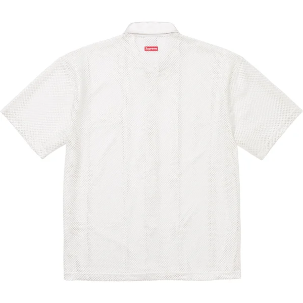 Supreme Nike Mesh S/S Shirt - White (front)