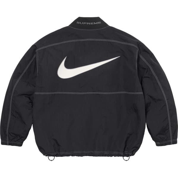 Supreme Nike Ripstop Pullover - Black (front)