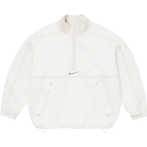 Supreme Nike Ripstop Pullover - White (front)