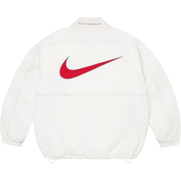 Supreme Nike Ripstop Pullover - White (front)