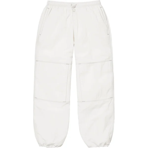 Supreme Nike Ripstop Track Pant - White (front)
