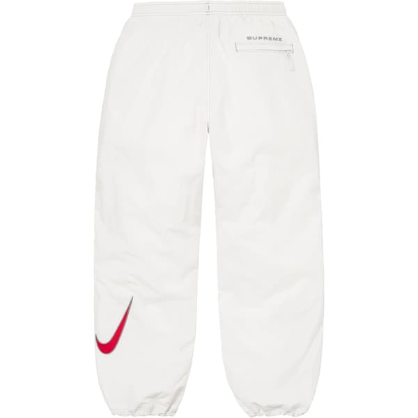 Supreme Nike Ripstop Track Pant - White (front)