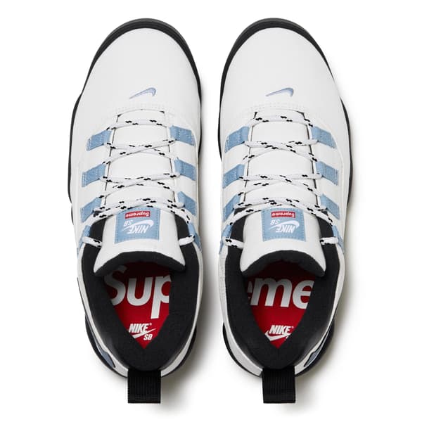 Supreme Nike SB Darwin Low - White (front)