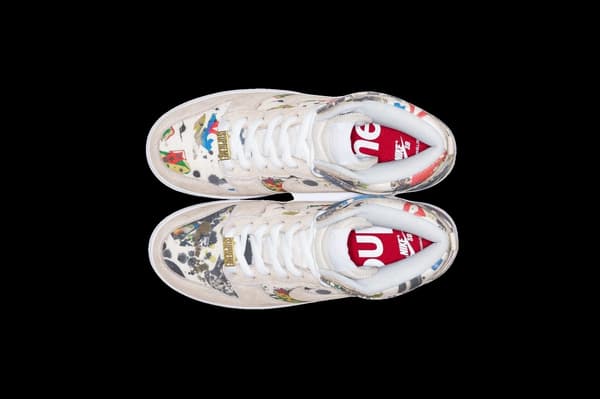 Supreme Nike SB Rammellzee Dunk High - rammellzee-dunk-hi-white-4 (front)