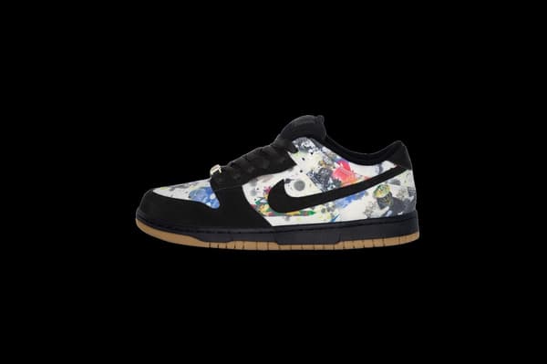 Supreme Nike SB Rammellzee Dunk Low - rammellzee-dunk-low-black (front)
