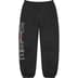 Supreme Nike Sweatpant - Black (front)