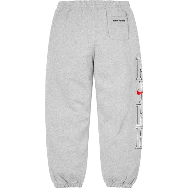 Supreme Nike Sweatpant - Heather Grey (front)