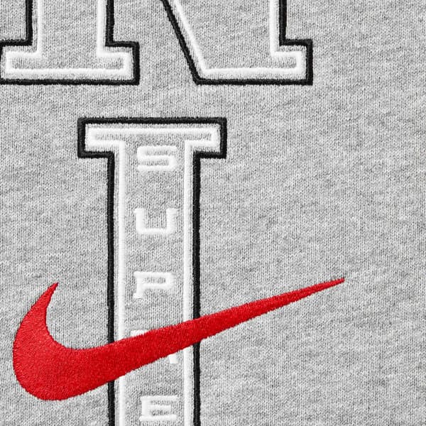 Supreme Nike Sweatpant - Heather Grey (front)