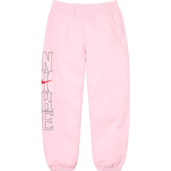 Supreme Nike Sweatpant - Light Pink (front)