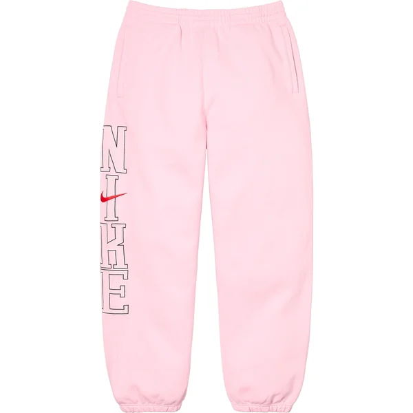 Supreme Nike Sweatpant - Light Pink (front)