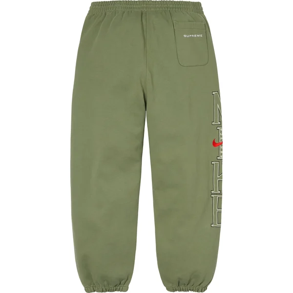 Supreme Nike Sweatpant - Olive (front)
