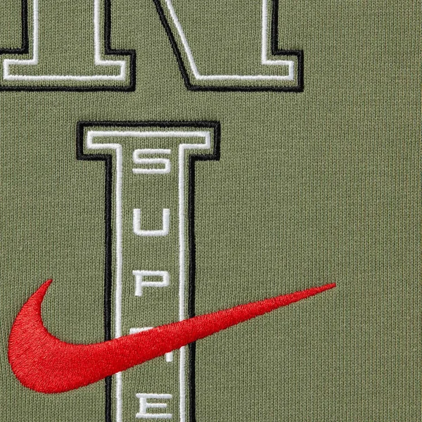 Supreme Nike Sweatpant - Olive (front)