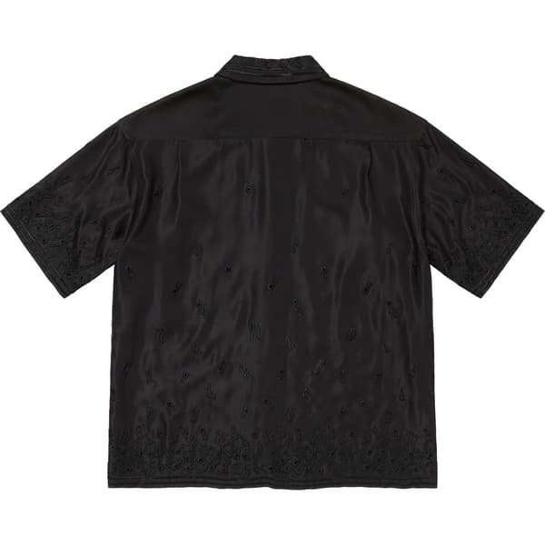 Supreme Nouveau Embroidered S/S Shirt - Black (front)