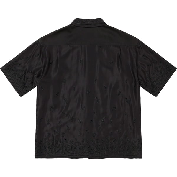 Supreme Nouveau Embroidered S/S Shirt - Black (front)