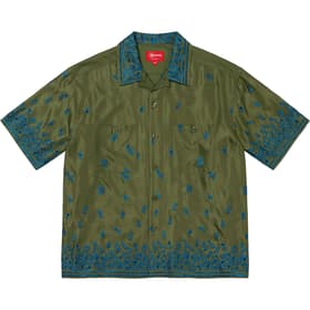Supreme Nouveau Embroidered S/S Shirt Olive